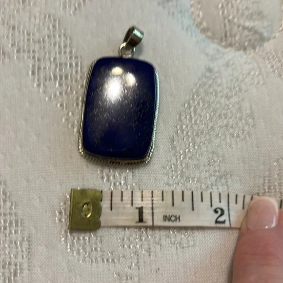 LAPIS ….NEW Sterling silver lapis pendant